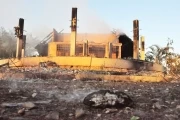Un kiosko del ecoparque ecológico del llano en Arauca fue incendiado presuntamente por consumidores de alucinógenos.