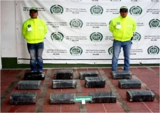 Mas de 80 kilos de marihuana incautó la Policía en el Meta.