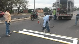 En Yopal adelanta señalización y ubicación de reductores de velocidad.