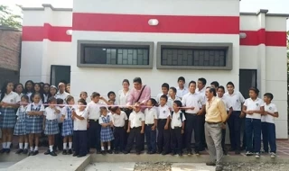 356 estudiantes del Colegio El Triunfo en Tacarimena tienen nueva unidad sanitaria, construida por la Alcaldía de Yopal.