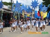 Desfile de bandas músico marciales realizado en Arauca el 7 de agosto de 2011.