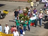 El desfile de apertura del día de la araucanidad.