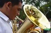 Celebración 20 de julio en Arauca: Músico marcial.