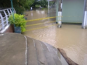 Inundación: Municipio de Arauquita, Arauca. Foto: Ándres Herrera.