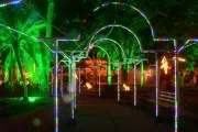Navidad en Arauca 2010: Luces de navidad en la ciudad de Arauca. Parque Simón Bolivar.