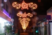 Navidad en Arauca 2010: Luces de navidad en la ciudad de Arauca. Paseo Carlos Gaona.