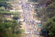 Paro indígena: Bloqueo de la vía en Saravena